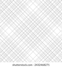 Nahtloses Muster aus Plaid. Textur prüfen. Gestreifter Textildruck. Karierter Gingham-Stoff Nahtloses Muster. Nahtloses Vektormuster.