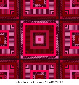 Seamless pattern with plaid texture. Tartan. Scottish, English fabric. Vector illustration. Can be used for wallpaper, textile, invitation card, wrapping, web page background.