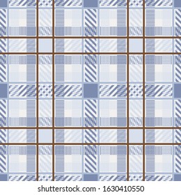 Seamless pattern with plaid texture. Tartan. Scottish, English fabric. Vector illustration for web design or print.