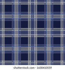 Seamless pattern with plaid texture. Tartan. Scottish, English fabric. Vector illustration for web design or print.