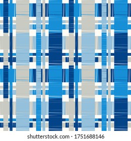 Patrón sin brillo con textura de plaid. Tartán. Tela escocesa, tela inglesa. Ilustración vectorial para diseño web o impresión.