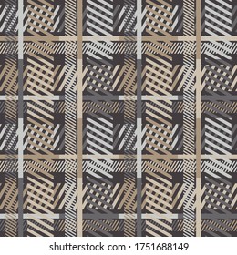 Seamless pattern with plaid texture. Tartan. Scottish, English fabric. Vector illustration for web design or print.