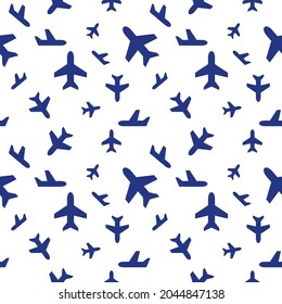 seamless pattern plane simple design