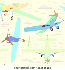 seamless pattern with planes