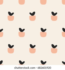 seamless pattern plant art background fabric texture decor wallpaper