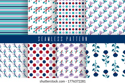 Resumen de flores de planta sin foco. Diseño original dibujado a mano. Ornamento para decoración casera, tela, textil.Ilustración vectorial.