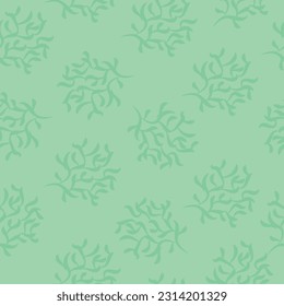 Seamless pattern with plant and leaves