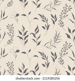 Hand Drawn Pattern Sketch Style Wild Stock Vector (Royalty Free ...