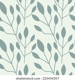 Seamless pattern with plant ornament