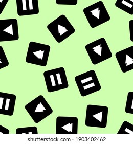 Seamless pattern with play button. Vector illustration