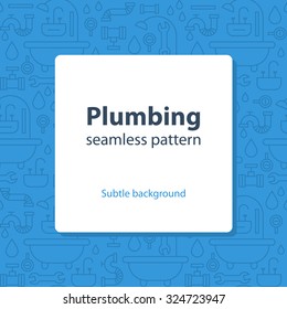 Seamless Pattern, Plumbing Theme