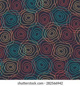 Seamless pattern of a plurality of circles