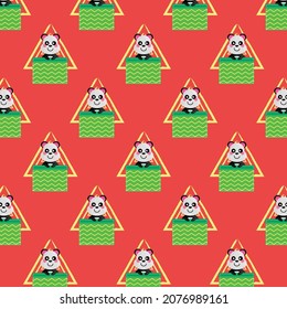 Diseño de panda animal de bolsillo sin foco
