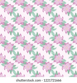 Seamless pattern in poinsettia.