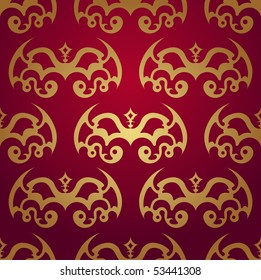 Seamless pattern in pointed style.