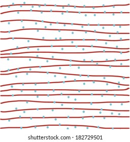 seamless pattern with points and line