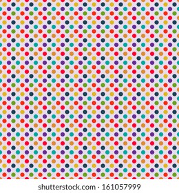 Seamless pattern with polka dot