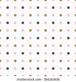 Seamless pattern with polka dot