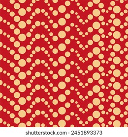 Seamless pattern with polka dot circles vector artistic print for textile paper decor wallpaper background endless creative art 