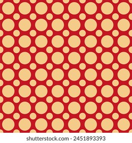 Seamless pattern with polka dot circles vector artistic print for textile paper decor wallpaper background endless creative art 