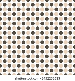 Seamless pattern with polka dot circles vector artistic print for textile paper decor wallpaper background endless creative art 