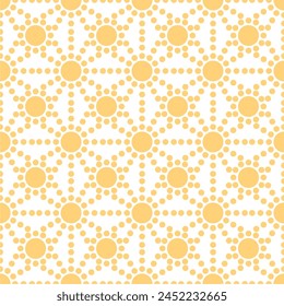 Seamless pattern with polka dot circles vector artistic print for textile paper decor wallpaper background endless creative art 