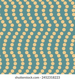 Seamless pattern with polka dot circles vector artistic print for textile paper decor wallpaper background endless creative art 