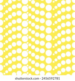 Seamless pattern with polka dot circles vector artistic print for textile paper decor wallpaper background endless creative art 