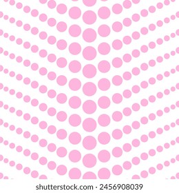 Seamless pattern with polka dot circles vector artistic print for textile paper decor wallpaper background endless creative art 