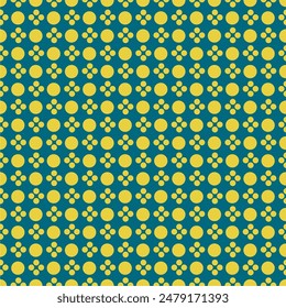 Seamless pattern with polka dot circles vector artistic print for textile paper decor wallpaper background endless creative art