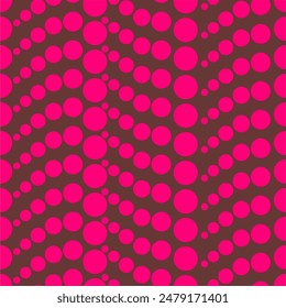 Seamless pattern with polka dot circles vector artistic print for textile paper decor wallpaper background endless creative art