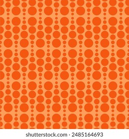 Seamless pattern with polka dot circles vector artistic print for textile paper decor wallpaper background endless creative art	
