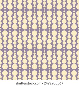 Seamless pattern with polka dot circles vector artistic print for textile paper decor wallpaper background endless creative art	
