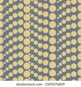Nahtloses Muster mit Polka Punkt Kreise Vektor künstlerischen Druck für Textilpapier Dekor Tapete Hintergrund endlose kreative Kunst	
