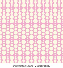 Seamless pattern with polka dot circles vector artistic print for textile paper decor wallpaper background endless creative art	
