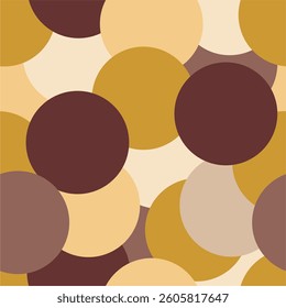 Seamless pattern with polka dot circles vector artistic print for textile paper decor wallpaper background endless creative art	
