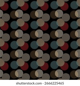 Patrón sin fisuras con círculos de lunares Vector impresión artística para la decoración de papel textil Fondo de Fondo de pantalla interminable arte creativo