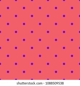 Seamless pattern with polka dot. Dotted background. Vector illustration.