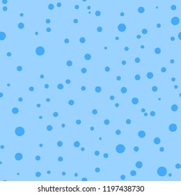 Seamless pattern. Polka dot . Dotted background with circles, dots, rounds Fabric design. Vector illustration. Beautiful shades of blue.