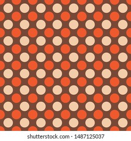 Seamless pattern with polka dot. Dotted background. Vector illustration.