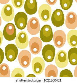 Seamless pattern, polka dot fabric, wallpaper, vector.