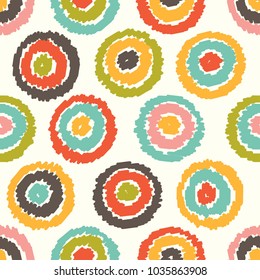 Seamless pattern, polka dot fabric, wallpaper, vector