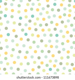 Seamless pattern, polka dot fabric, wallpaper, vector