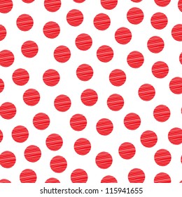 Seamless pattern, polka dot fabric, wallpaper, vector.