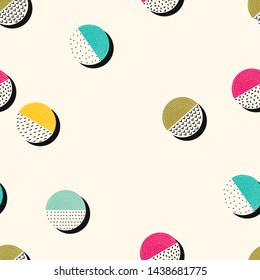 Seamless pattern, polka dot fabric, wallpaper, vector.Can be used for wallpaper, pattern fills, web page background, postcards.