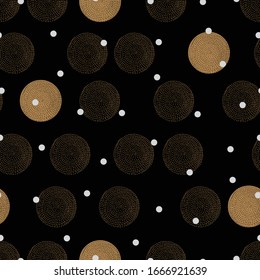 Seamless pattern, polka dot fabric, wallpaper, vector. Cheerful polka dot vector seamless pattern. Can be used in textile industry, paper, background, scrapbooking.