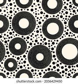Seamless pattern, polka dot fabric, wallpaper, vector. Cheerful polka dot vector seamless pattern. Can be used in textile industry, paper, background, scrapbooking.