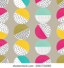 Seamless pattern, polka dot fabric, wallpaper, vector. Cheerful polka dot vector seamless pattern. Can be used in textile industry, paper, background, scrapbooking.