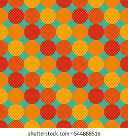 Seamless pattern. Polka dot fabric. Print. Repeating background. Cloth design, wallpaper.