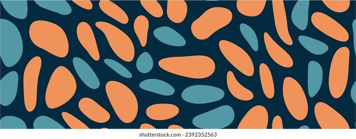 Seamless pattern. Polka Dot Pattern. Modern Abtract Colorful Shapes Background. Geometric shapes and elements.